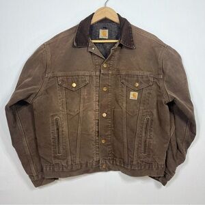 Vintage Blanket Lined Carhartt Trucker Jacket